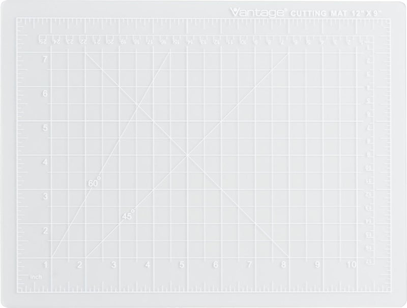 Dahle Vantage 10680 See-Through Premium Self-Healing Cutting Mat, 9"x12", 1/2" Grid, 5 Layers for Max Healing, Perfect for Crafts & Sewing, Clear - Image 1